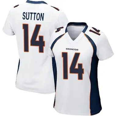 Courtland Sutton Women's Game White Denver Broncos Jersey