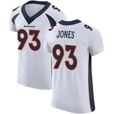 D.J. Jones Men's Elite White Denver Broncos Vapor Untouchable Jersey