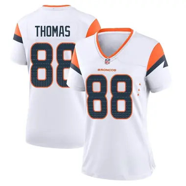 Demaryius Thomas Women's Game White Denver Broncos 2nd Jersey