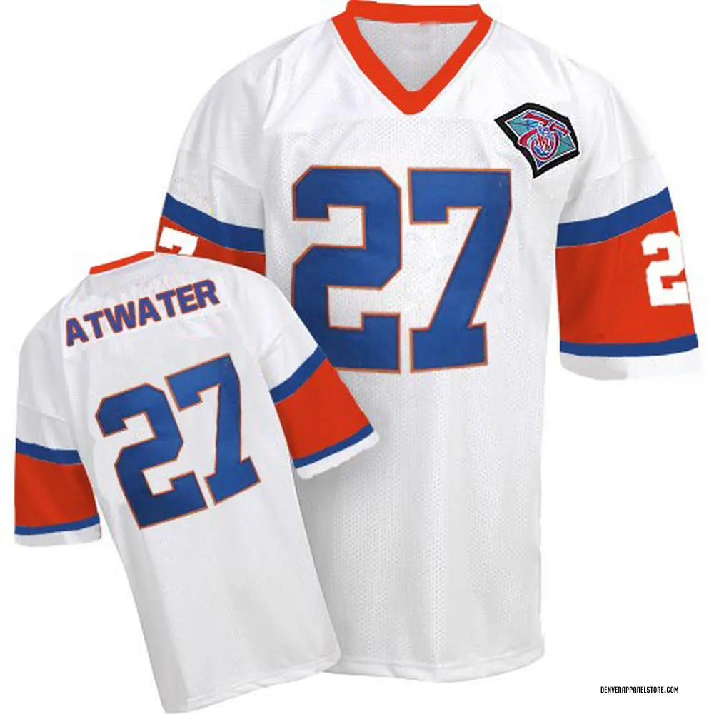 Steve Atwater Men's Authentic White Denver Broncos With 75TH Patch Throwback  Jersey - Denver Store